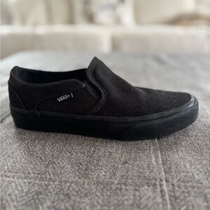 Vans Women's Classic Black Slip-On Sneakers